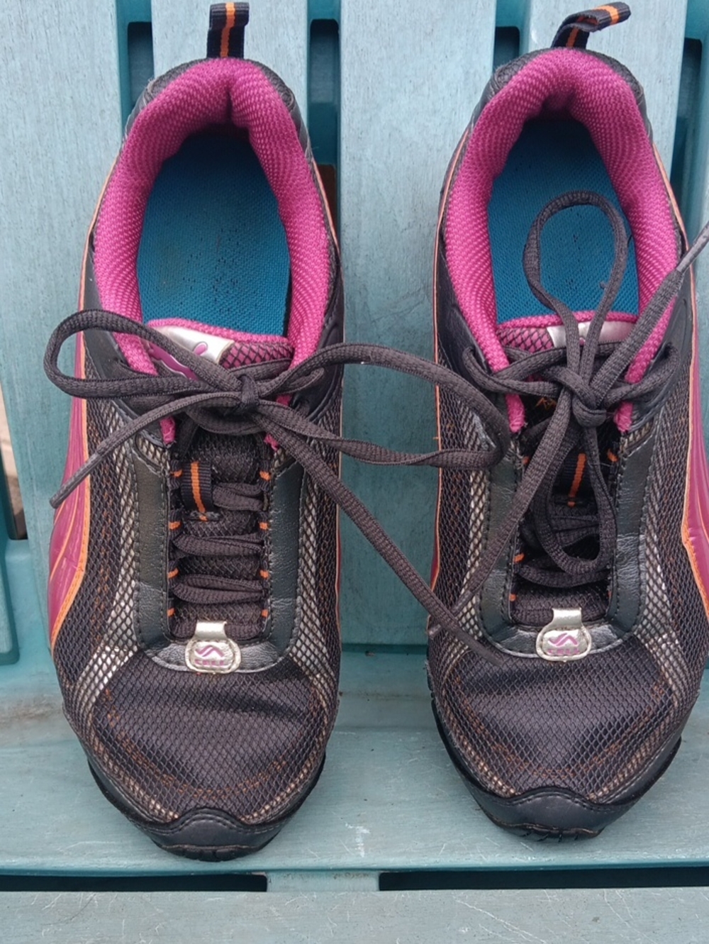 Women's Puma Black and Pink Athletic Sneakers